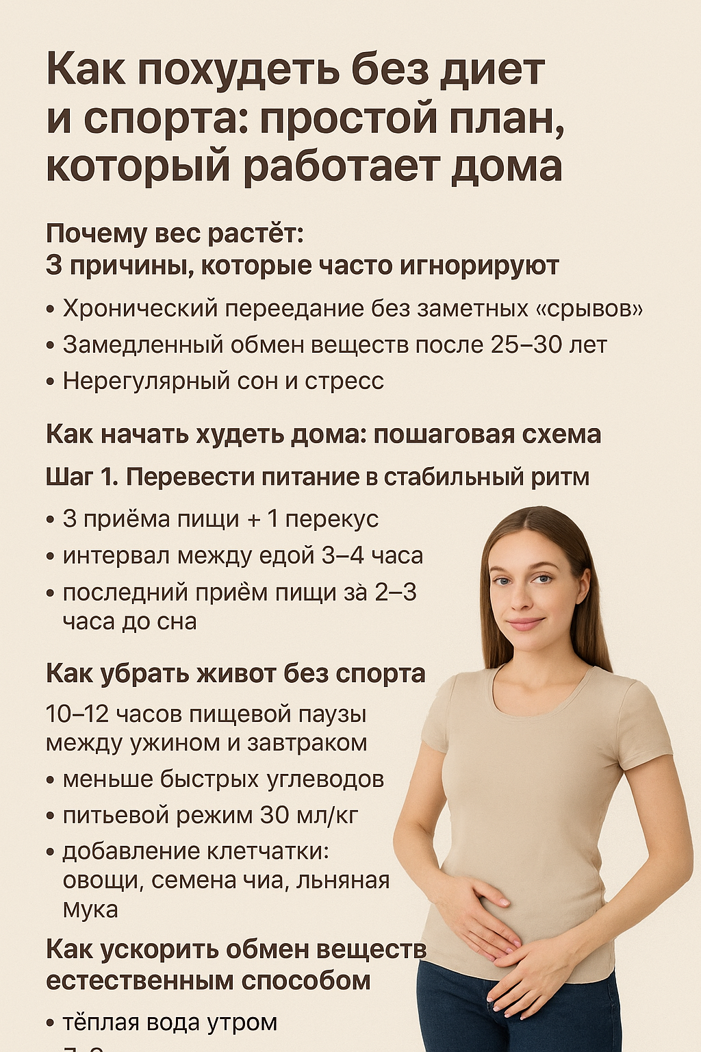 Как похудеть и диет и спорта: и простой - полное руководство